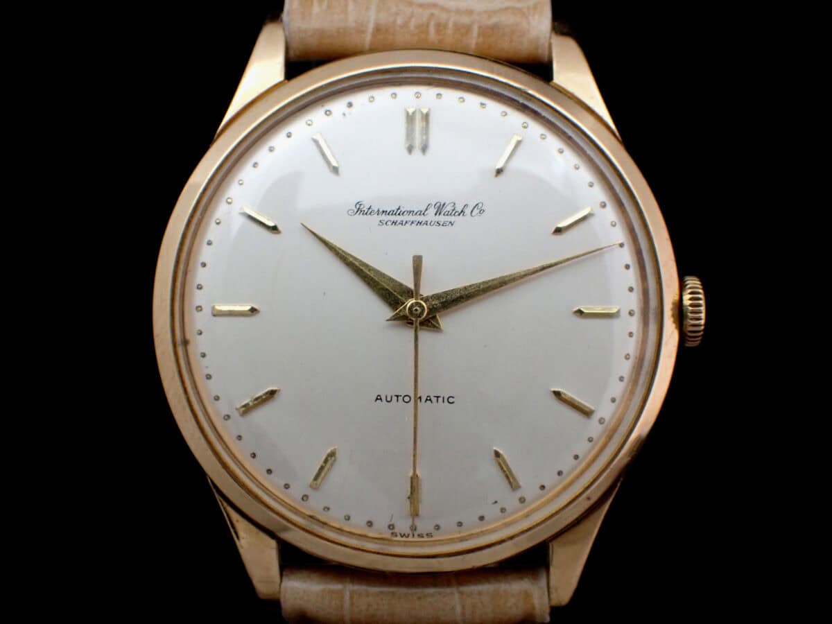 01 IWC Vintage Round 18K Solid Gold Cal.853 アイダブリューシー ヴィンテージ ラウンド 18金イエローゴールド オートマチック Cal.853 1959年