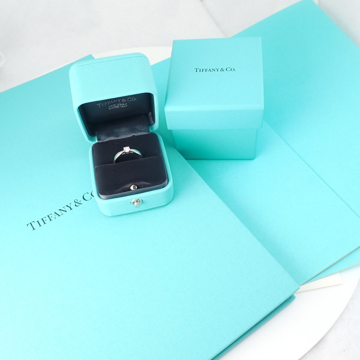 Tiffany Diamond Ring ティファニー ダイヤモンドリング ソリティア  0.18ct G – VVS1 – 3EX