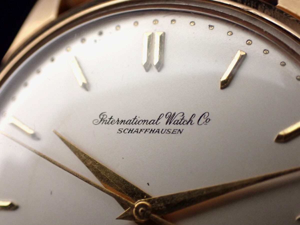 03 IWC Vintage Round 18K Solid Gold Cal.853 アイダブリューシー ヴィンテージ ラウンド 18金イエローゴールド オートマチック Cal.853 1959年