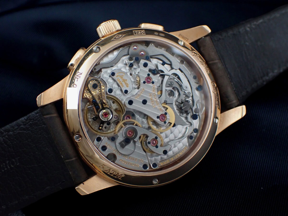 03 GLASHUTTE ORIGINAL グラスヒュッテ・オリジナル パノグラフ 1-61-03-25-15-05 18Kレッドゴールド シルバー文字盤 フライバック クロノグラフ