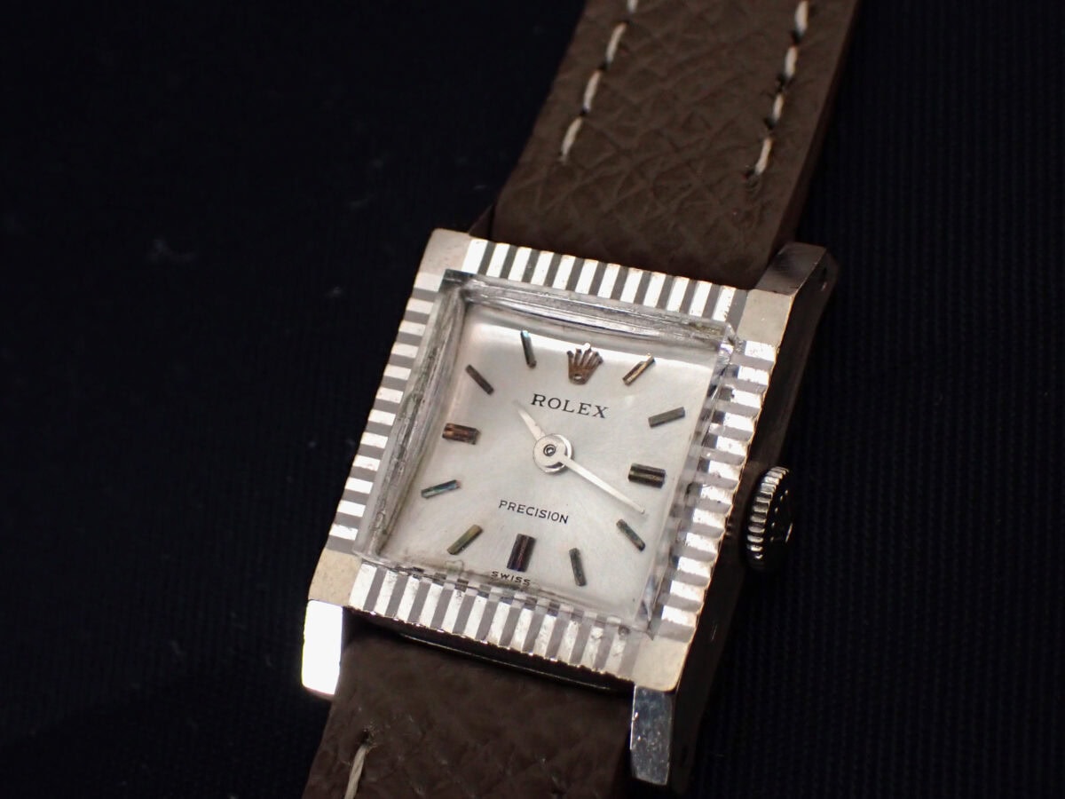 12 ROLEX Precision White Gold ロレックス プレシジョン 2157 WG 手巻き Cal.1400 1968年製