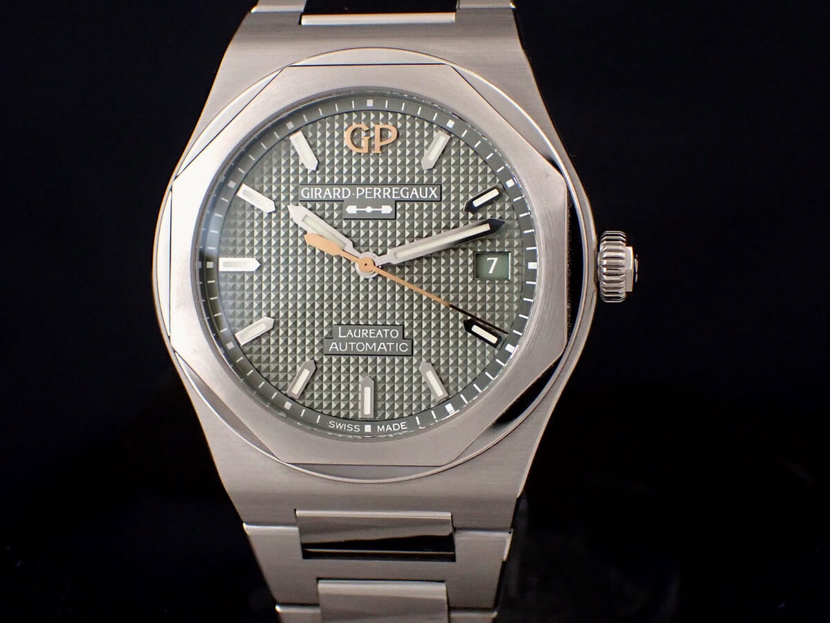 001 Girard-Perregaux Laureato ジラール・ペルゴ ロレアート 38mm セージグリーン 81005-11-3407-1CM