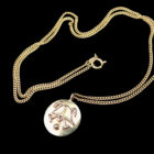 001 Tiffany & Co. for Ralph Lauren ティファニー ラルフローレン Wネーム ペンダント ネックレス 18Kイエローゴールド 1970年代