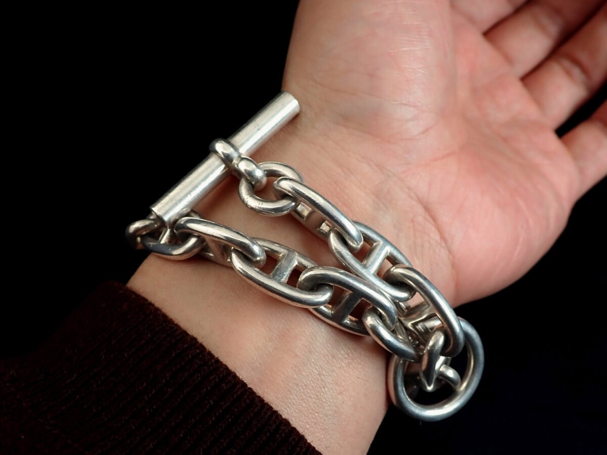 014 HERMES Chaine d’Ancre エルメス シェーヌダンクル GM 17コマ マルジェラ期 ロングサイズ