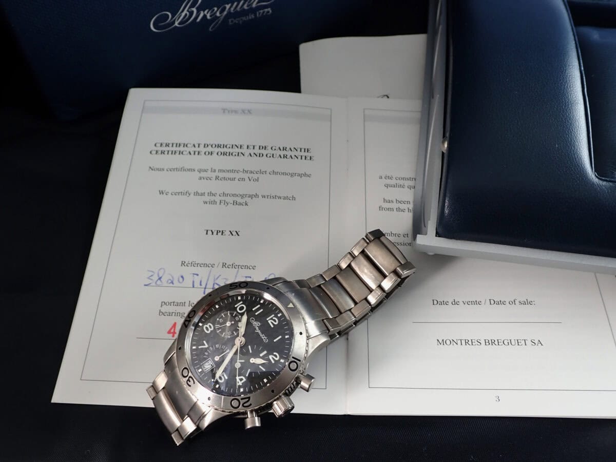 016 BREGUET Type XX Transatlantique ブレゲ タイプXX トランスアトランティック 3820TI/K2/TW9 チタン フライバッククロノグラフ
