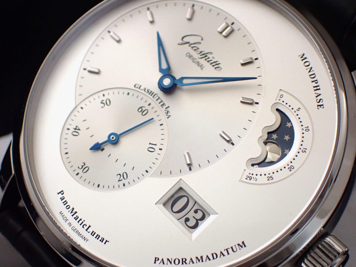 001 Glashutte Original PanoMaticLunar グラスヒュッテ・オリジナル パノマティックルナ 1-90-02-42-32-01 シルバー文字盤 パノラマデイト&ムーンフェイズ