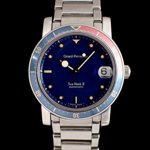 GIRARD-PERREGAUX Sea Hawk II GIRARD-PERREGAUX Sea Hawk II ジラール・ペルゴ シーホークII 77530.1.11.440 ブルー文字盤 Cal.220 自動巻き