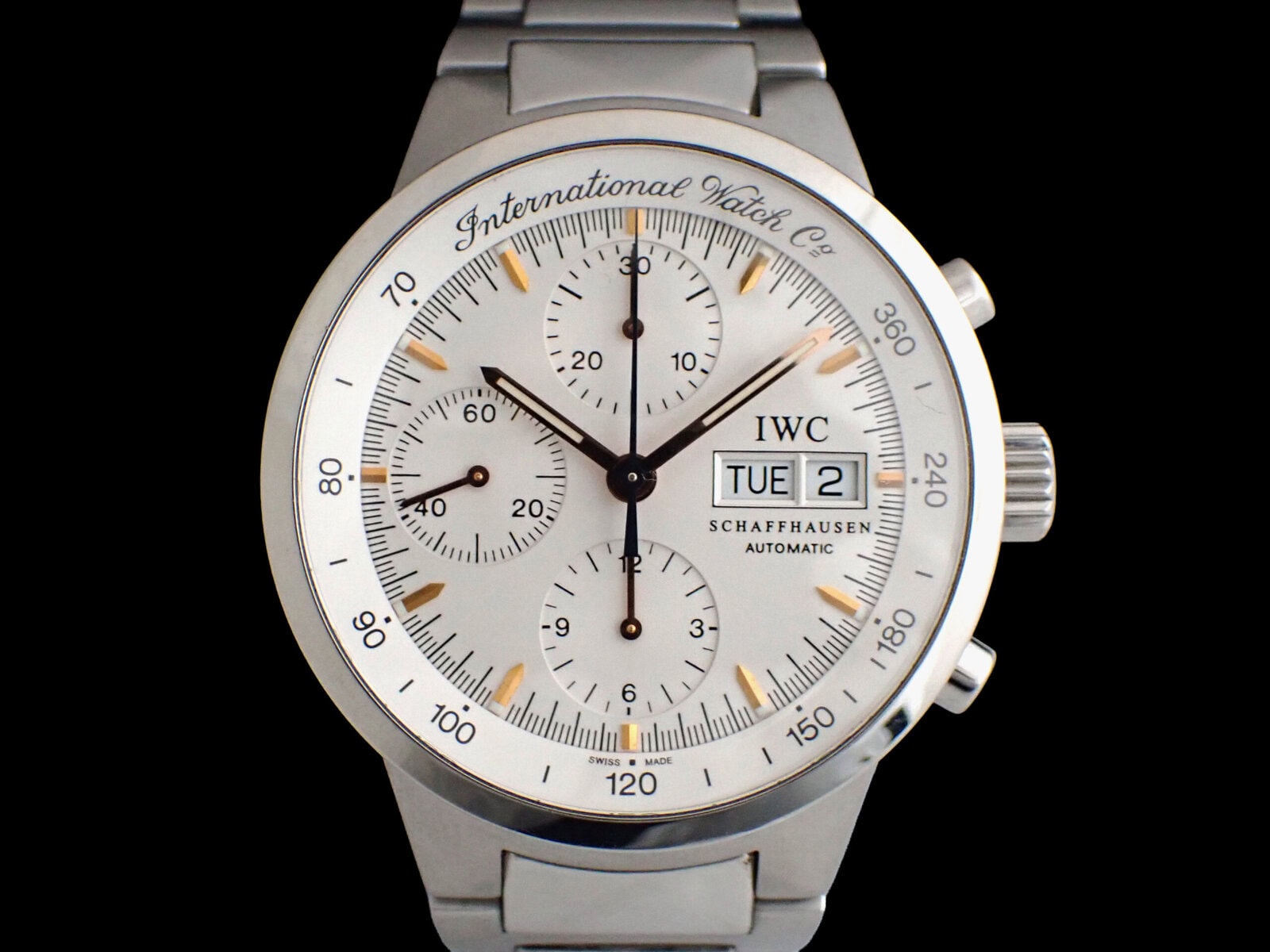 IWC GST Chronograph White Dial GSTクロノグラフ Ref. IW370713 白