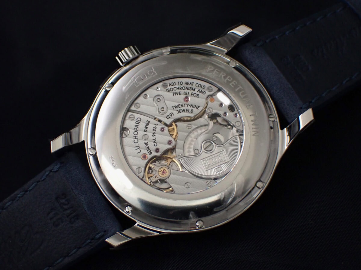 003 Chopard L.U.C Perpetual Twin ショパール L.U.C パーペチュアル ツイン 168561-3003 ブルー文字盤 ルーセントスティール 永久カレンダー
