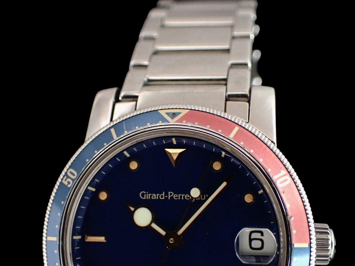 003 GIRARD-PERREGAUX Sea Hawk II ジラール・ペルゴ シーホークII 77530.1.11.440 ブルー文字盤 Cal.220 自動巻き