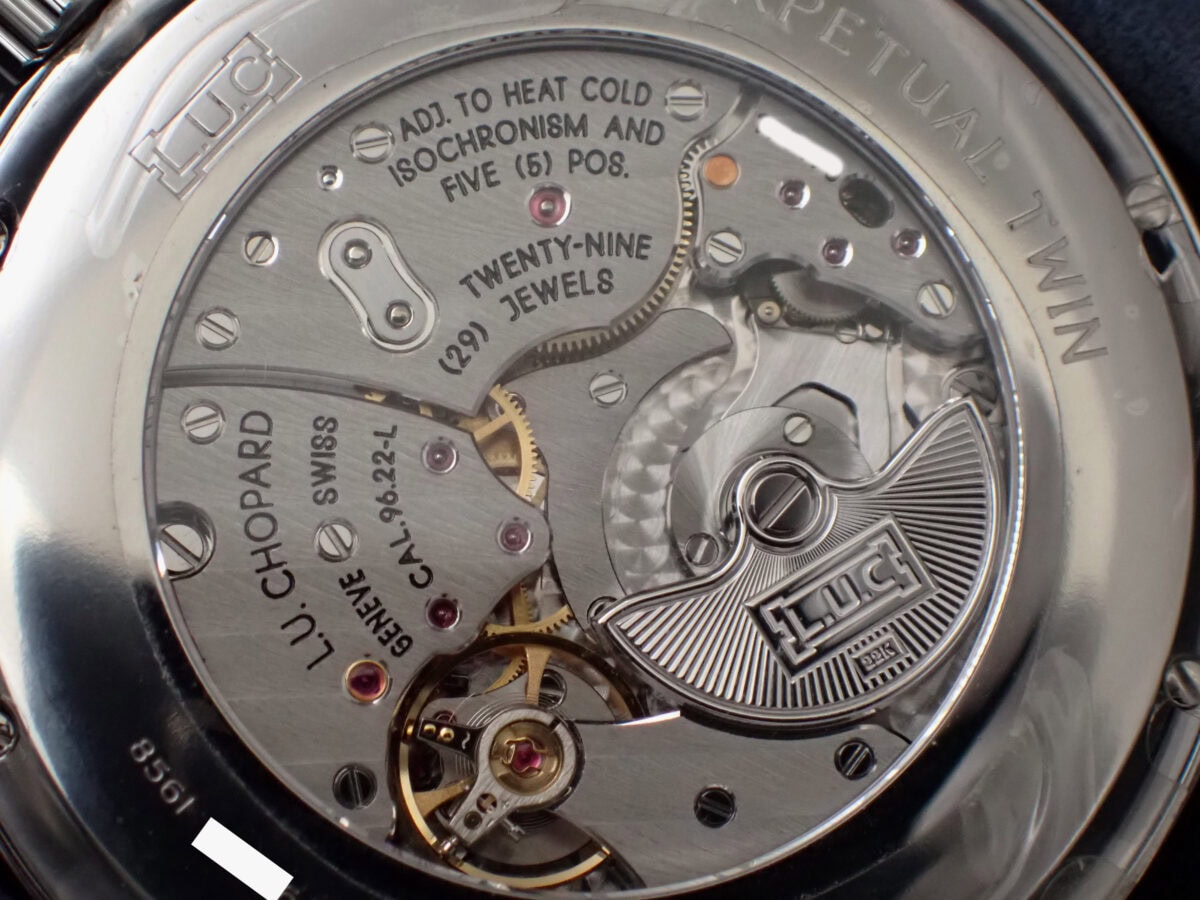 008 Chopard L.U.C Perpetual Twin ショパール L.U.C パーペチュアル ツイン 168561-3003 ブルー文字盤 ルーセントスティール 永久カレンダー