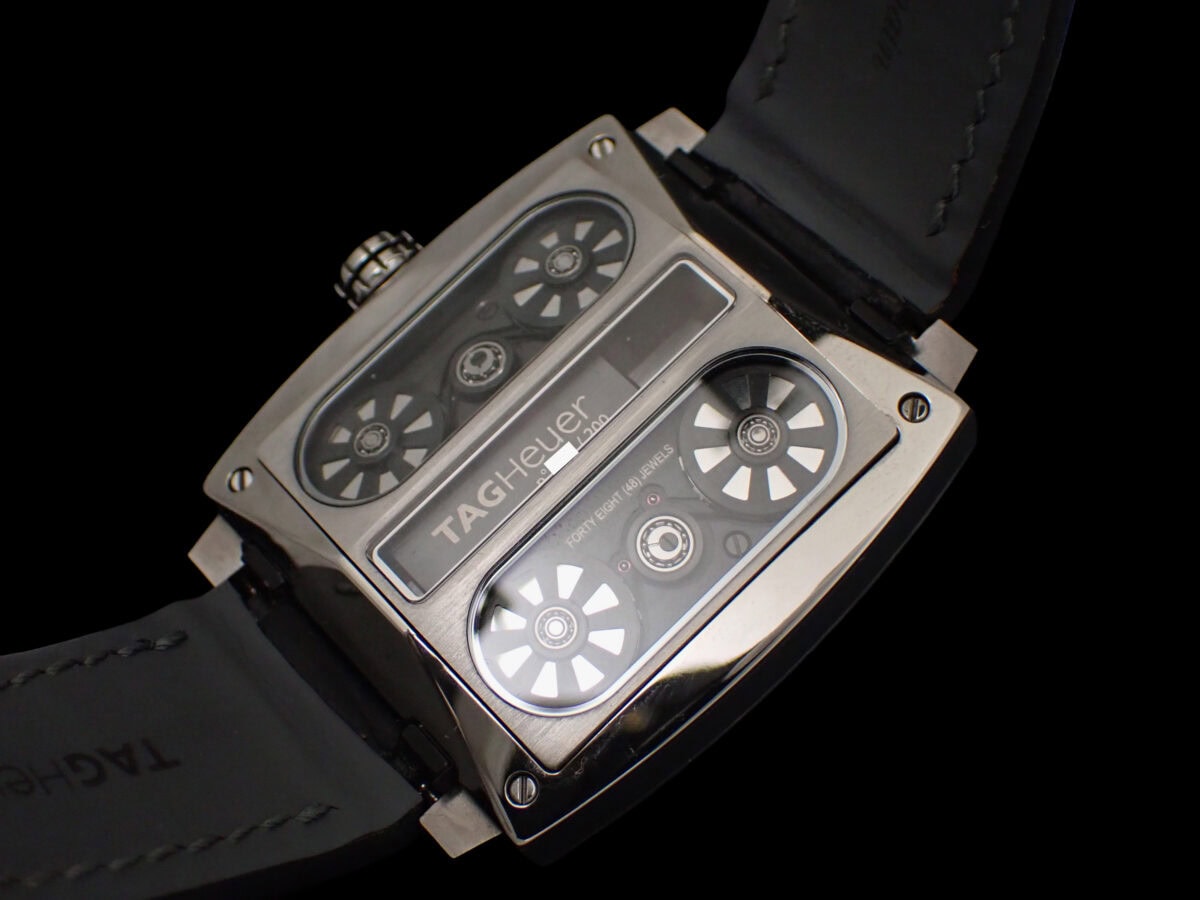 011 TAG HEUER Monaco V4 Titanium & Ceramic タグ・ホイヤー モナコ V4 チタニウム&セラミック WAW2080.FC6288 自動巻き ベルト駆動 リニアマス