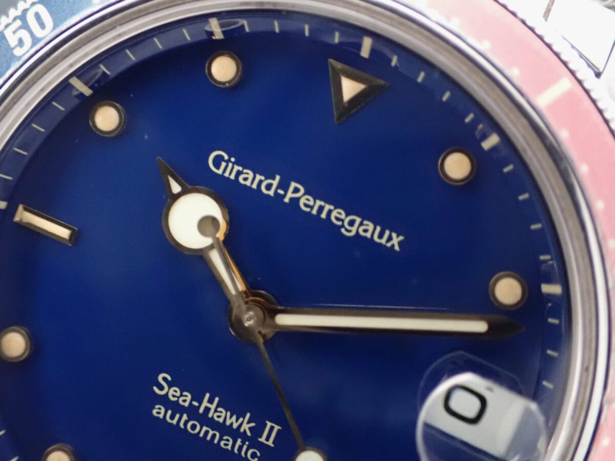 015 GIRARD-PERREGAUX Sea Hawk II ジラール・ペルゴ シーホークII 77530.1.11.440 ブルー文字盤 Cal.220 自動巻き