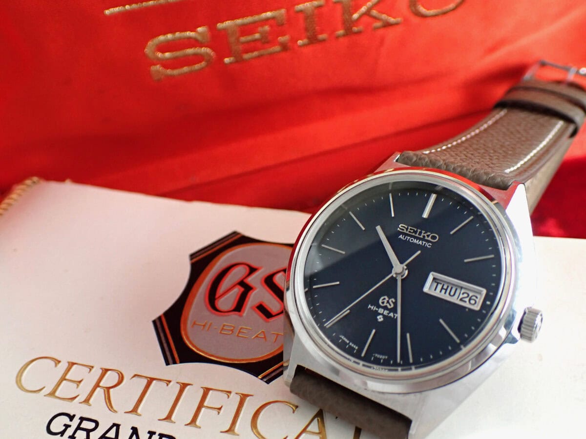 022 SEIKO Grand Seiko 56GS セイコー グランドセイコー 56GS 5646-7010 ネイビー文字盤 自動巻き BOX付き 1972年製