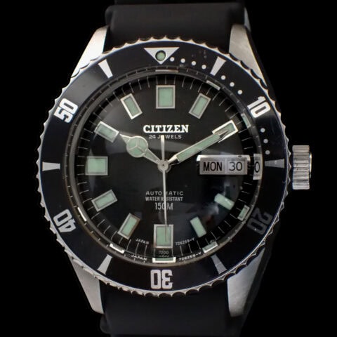 4-722710Y CITIZEN Leopard Diver シチズン レオパール ダイバー 150m デイデイト ハイビート Cal.7210 Ref.4-722710Y(1973年製)