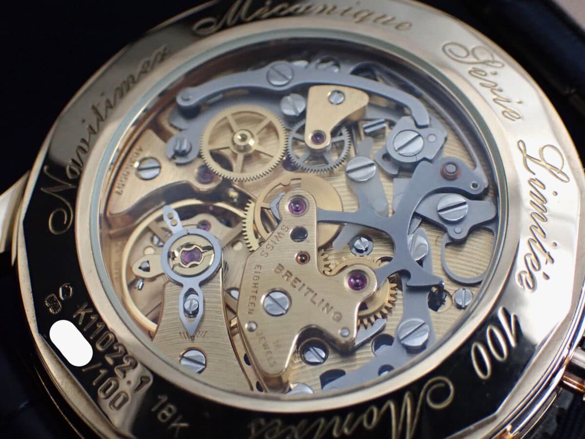 008 BREITLING Navitimer 50s Japan Limited 100 ブライトリング ナビタイマー メカニック50s 日本限定100本 K120BNMFBA 18KYG ブラック文字盤