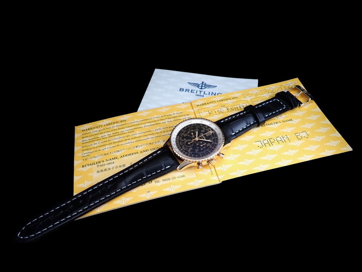 012 BREITLING Navitimer 50s Japan Limited 100 ブライトリング ナビタイマー メカニック50s 日本限定100本 K120BNMFBA 18KYG ブラック文字盤