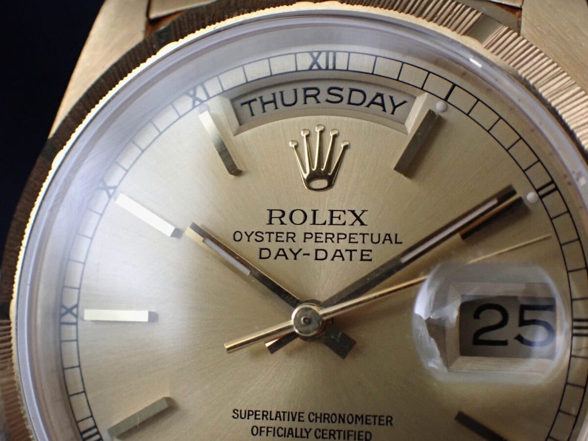003 ROLEX Day-Date Bark ロレックス デイデイト バーク 18248 18Kイエローゴールド Xシリアル 1993年 箱・保証書付き