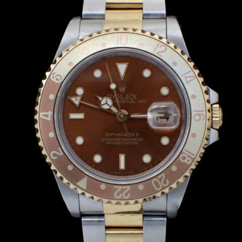 rolex GMT 16713 ROLEX GMT-Master II Root Beer Tritium ロレックス GMTマスターII 16713 ルートビア トリチウム文字盤 1994年製 コンビモデル