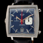 HEUER Monaco Ref.1533B Blue Dial Cal.15 HEUER Monaco Blue Dial ホイヤー モナコ Ref.1533B ブルー文字盤 Cal.15 自動巻クロノグラフ 革ベルト