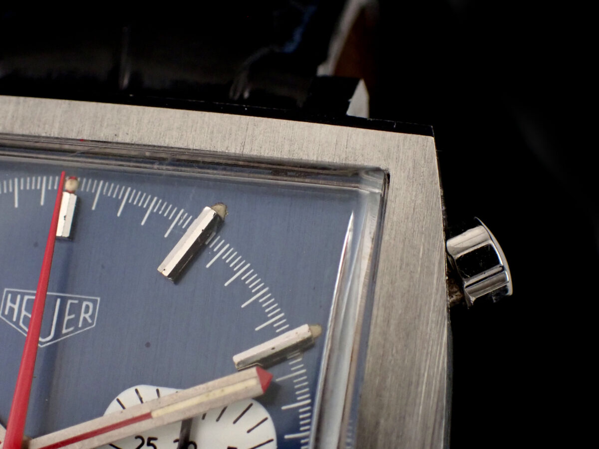 004 HEUER Monaco Blue Dial ホイヤー モナコ Ref.1533B ブルー文字盤 Cal.15 自動巻クロノグラフ 革ベルト