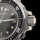 Tiffany & Co. Diver Black Dial ティファニー L0719 ダイバー ブラック文字盤 ヴィンテージ クォーツ 純正ベルト・ギャランティー付き