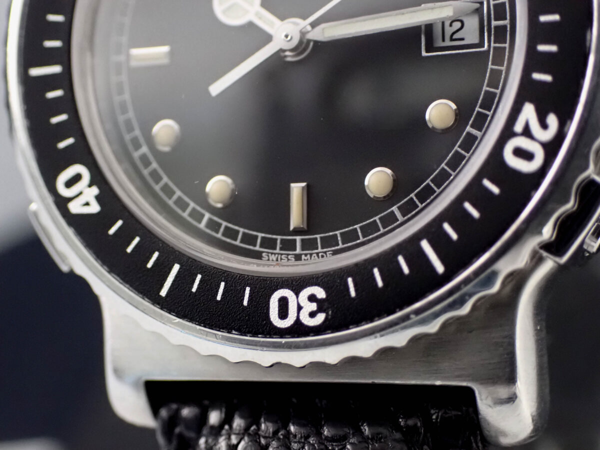 005 Tiffany & Co. Diver Black Dial ティファニー L0719 ダイバー ブラック文字盤 ヴィンテージ クォーツ 純正ベルト・ギャランティー付き