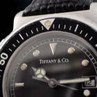 006 Tiffany & Co. Diver Black Dial ティファニー L0719 ダイバー ブラック文字盤 ヴィンテージ クォーツ 純正ベルト・ギャランティー付き