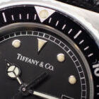 007 Tiffany & Co. Diver Black Dial ティファニー L0719 ダイバー ブラック文字盤 ヴィンテージ クォーツ 純正ベルト・ギャランティー付き