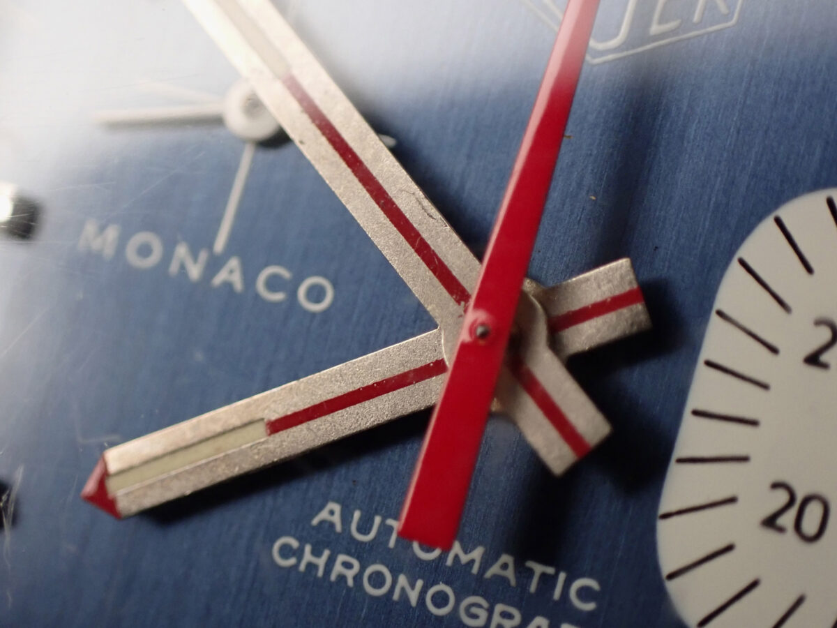 009 HEUER Monaco Blue Dial ホイヤー モナコ Ref.1533B ブルー文字盤 Cal.15 自動巻クロノグラフ 革ベルト