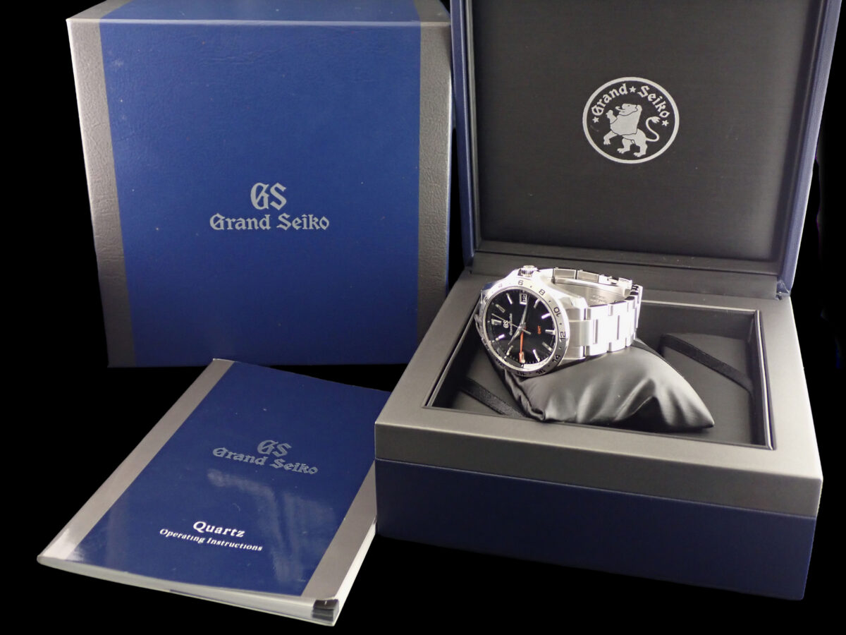009 Grand Seiko グランドセイコー スポーツコレクション SBGN003 9FクオーツGMT ブラック文字盤 マスターショップ限定モデル
