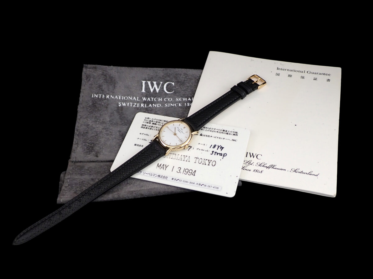 010 IWC Portofino Ladies ポートフィノ レディース IW4531 18Kイエローゴールド クォーツ ホワイト文字盤 1994年製