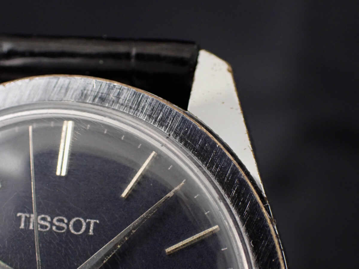 02 TISSOT Stylist ティソ スタイリスト 41/42100-01 黒マット文字盤 Cal.781-1 手巻き ヴィンテージ