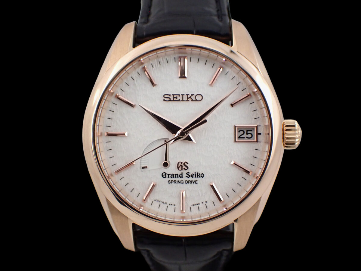 Grand Seiko SBGA092 Grand Seiko Spring Drive Snowflake Dual Logo Dial グランドセイコー SBGA092 スプリングドライブ Cal.9R15 18Kピンクゴールド 雪白文字盤 旧ロゴ 箱・保証書付き