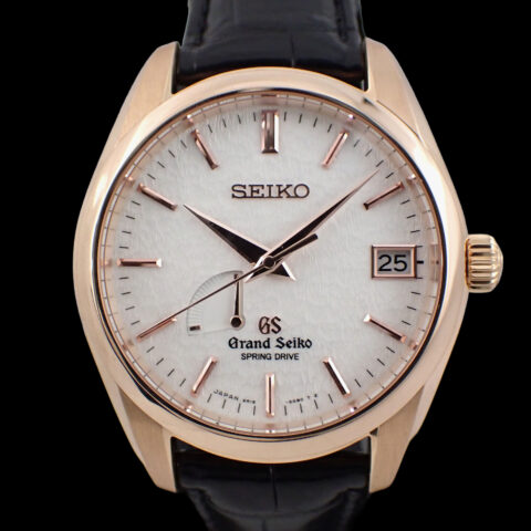 Grand Seiko SBGA092 Grand Seiko Spring Drive Snowflake Dual Logo Dial グランドセイコー SBGA092 スプリングドライブ Cal.9R15 18Kピンクゴールド 雪白文字盤 旧ロゴ 箱・保証書付き