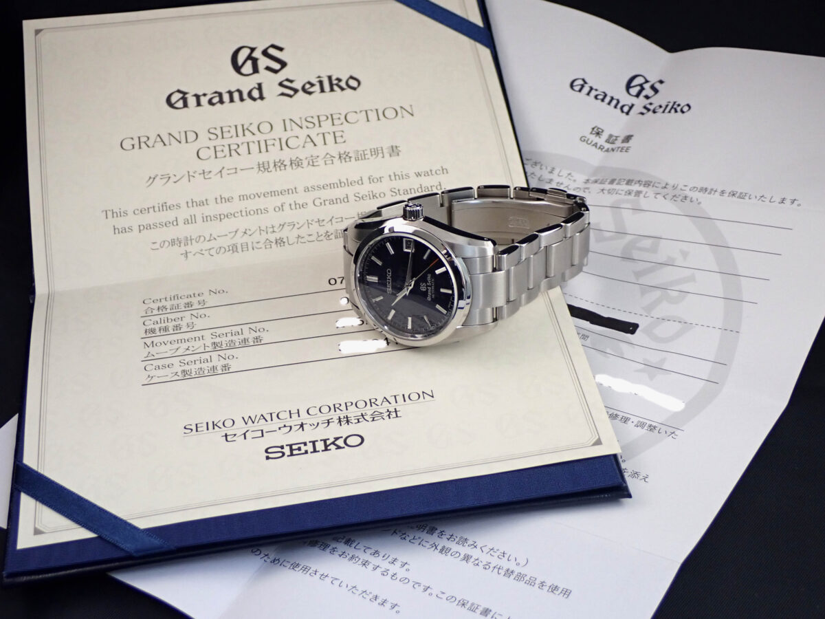009 SEIKO Grand Seiko グランドセイコー SBGR073 メカニカル自動巻 3デイズ ブルー文字盤