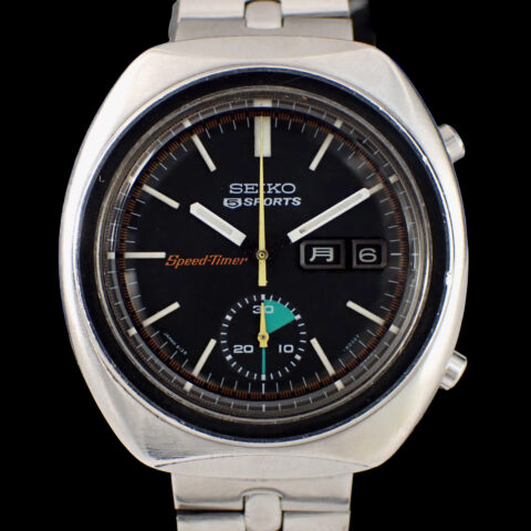SEIKO 5 Sports Speed-Timer Chronograph 6139-8002 Black Dial SEIKO 5 Sports Speed-Timer Chronograph セイコー 5スポーツ スピードタイマー クロノグラフ 6139-8002 1971年製