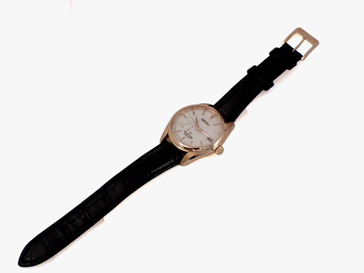 012 Grand Seiko Spring Drive Snowflake Dual Logo Dial グランドセイコー SBGA092 スプリングドライブ Cal.9R15 18Kピンクゴールド 雪白文字盤 旧ロゴ 箱・保証書付き