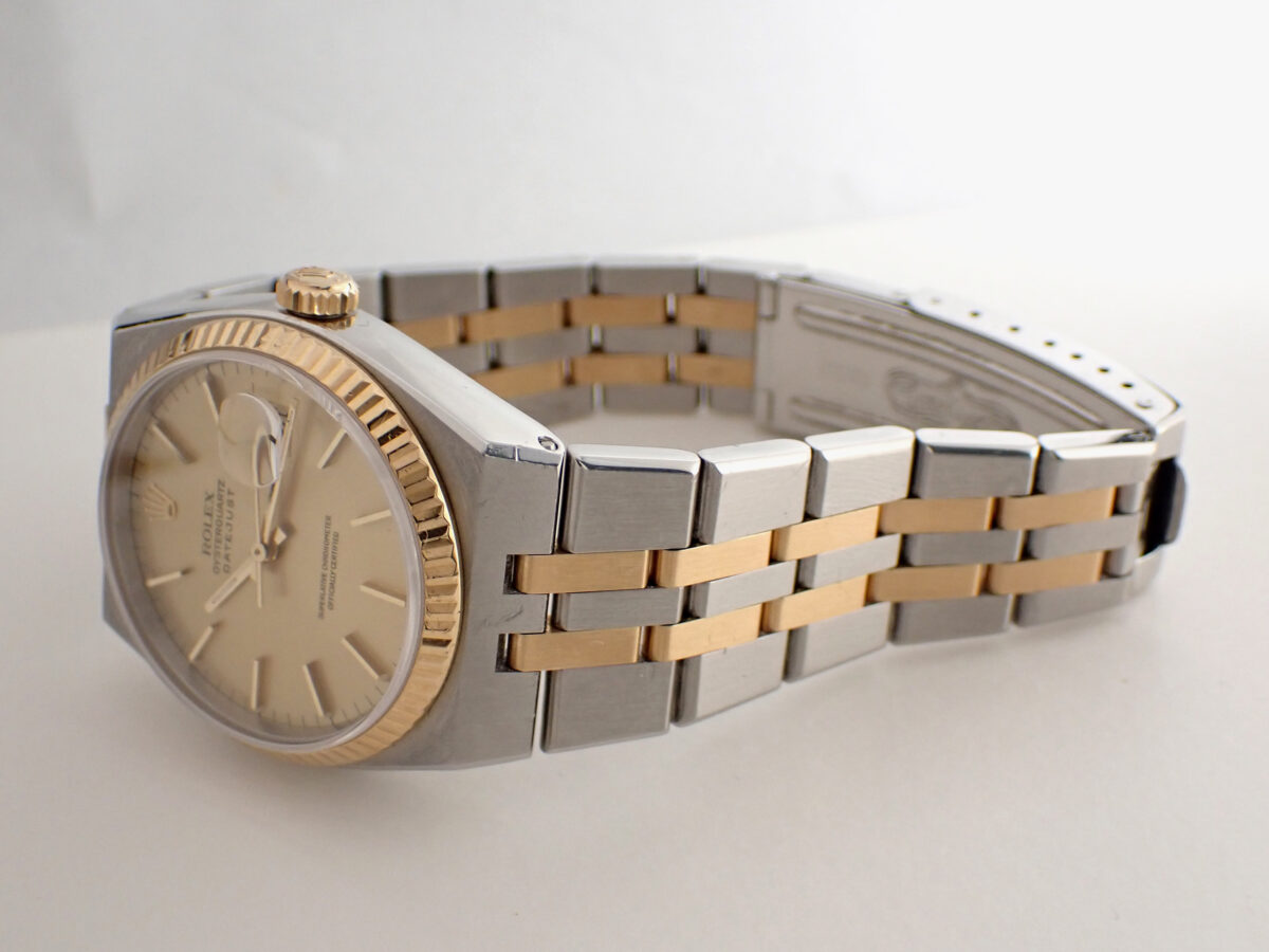 010 ROLEX Oysterquartz Datejust ロレックス オイスタークォーツ デイトジャスト Ref.17013 シャンパン文字盤 1985年製 ギャランティー・日本ロレックス修理明細付き