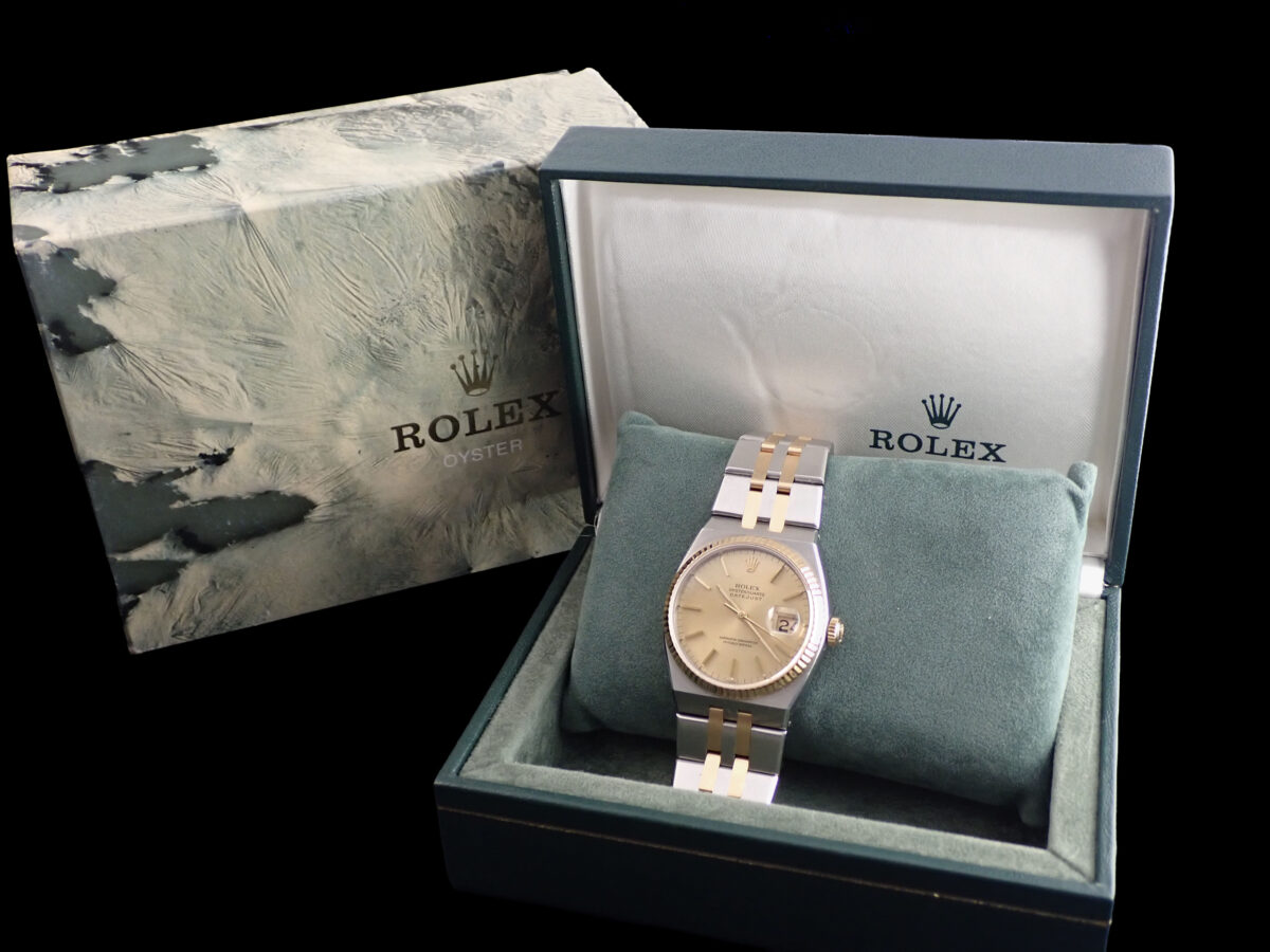015 ROLEX Oysterquartz Datejust ロレックス オイスタークォーツ デイトジャスト Ref.17013 シャンパン文字盤 1985年製 ギャランティー・日本ロレックス修理明細付き