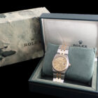 015 ROLEX Oysterquartz Datejust ロレックス オイスタークォーツ デイトジャスト Ref.17013 シャンパン文字盤 1985年製 ギャランティー・日本ロレックス修理明細付き