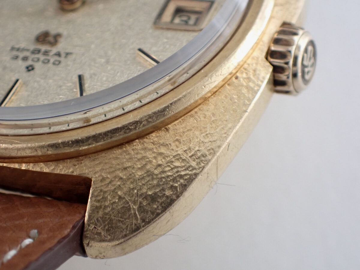 09 SIKO Grand Seiko Hammered-Texture Finish & Starlight Dial グランドセイコー 61GS 6145-8030 1970年製 18金無垢 槌目仕上げ スターライトダイヤル