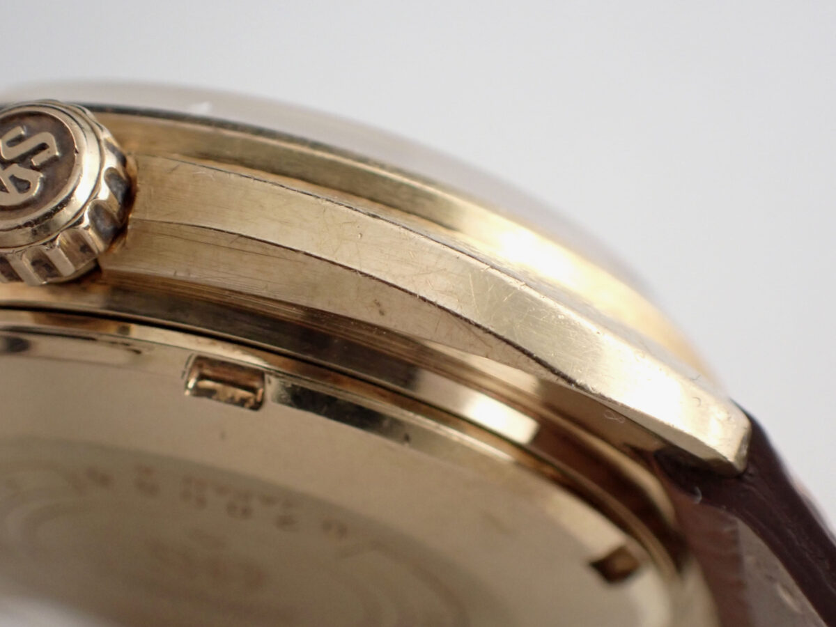 14 SIKO Grand Seiko Hammered-Texture Finish & Starlight Dial グランドセイコー 61GS 6145-8030 1970年製 18金無垢 槌目仕上げ スターライトダイヤル