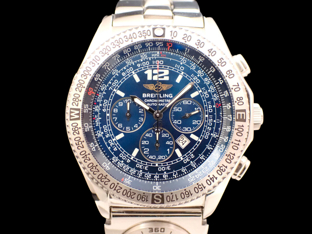 breitling-b2-a42362-utc-02-dial BREITLING B-2 UTC Module, Fighter Bracelet ブライトリング B-2 A42362 UTCモジュール付き ファイターブレスレット 自動巻きクロノグラフ