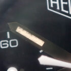 heuer-carrera-cs3111-bc0725-04-hand-detail HEUER Carrera CS3111.BC0725 – 1996 Re-Edition, Black Dial ホイヤー カレラ CS3111.BC0725 1996年復刻モデル ブラック文字盤 手巻きクロノグラフ ノンポリッシュ BOX・1998年保証書付き