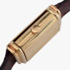 yves-saint-laurent-reverso-07-crown-side Yves Saint Laurent Reversible “Reverso“ イヴ・サンローラン レベルソ Ref.2175 1970年代頃 18Kイエローゴールド無垢 リバーシブル 手巻き