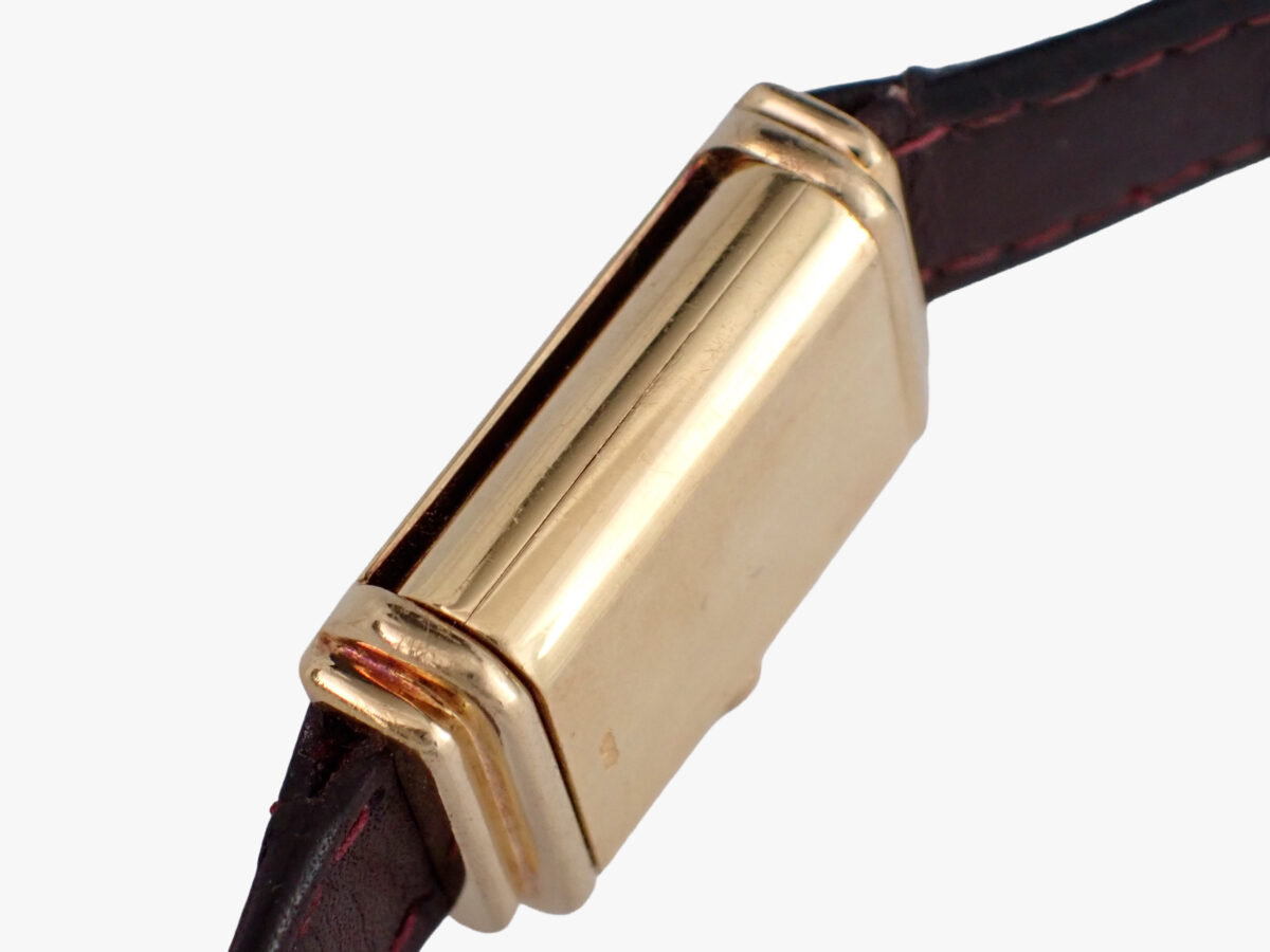 yves-saint-laurent-reverso-08-case-side Yves Saint Laurent Reversible “Reverso“ イヴ・サンローラン レベルソ Ref.2175 1970年代頃 18Kイエローゴールド無垢 リバーシブル 手巻き