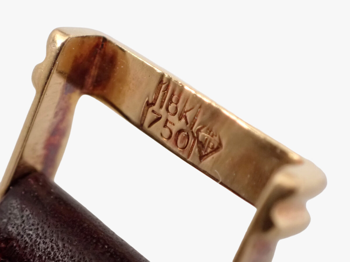 yves-saint-laurent-reverso-12-buckle-mark Yves Saint Laurent Reversible “Reverso“ イヴ・サンローラン レベルソ Ref.2175 1970年代頃 18Kイエローゴールド無垢 リバーシブル 手巻き