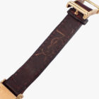 yves-saint-laurent-reverso-13-strap-signature Yves Saint Laurent Reversible “Reverso“ イヴ・サンローラン レベルソ Ref.2175 1970年代頃 18Kイエローゴールド無垢 リバーシブル 手巻き