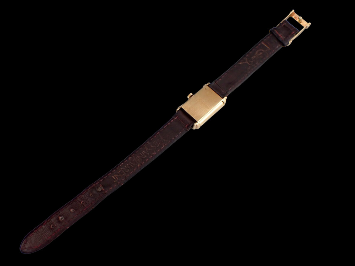yves-saint-laurent-reverso-16-full-back Yves Saint Laurent Reversible “Reverso“ イヴ・サンローラン レベルソ Ref.2175 1970年代頃 18Kイエローゴールド無垢 リバーシブル 手巻き